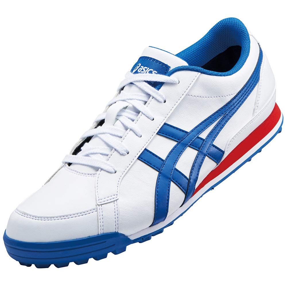 アシックス(asics) ゲルプレショット クラシック3 ゴルフシューズ 1113A009 101 ホワイト/インペリアルブルー 25.0cm [101 ホワイト/インペリアルブルー] [25.0 cm M]