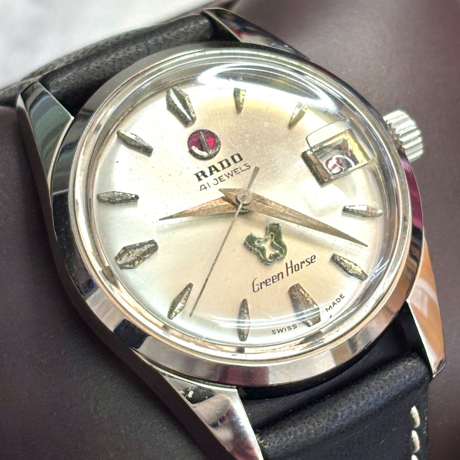 希少品⭐️RADO ラドー】 グリーン ホース/ Rado Green horse 41石