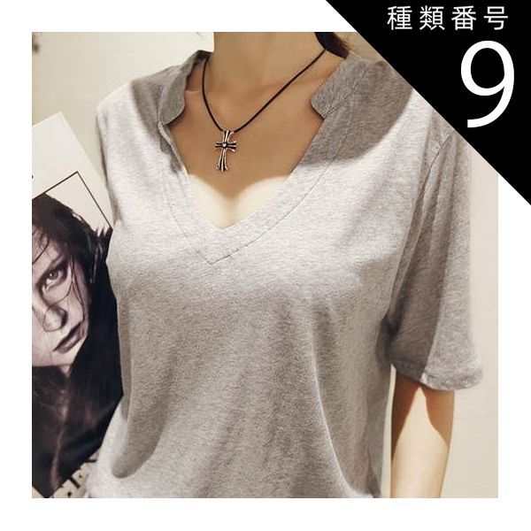 ラフなVネックカットソー 袖あり 半袖 Vネック 襟付き かわいい 大人可愛い きれいめ シンプル カジュアル 大人 上品 おしゃれ お洒落 かっこいい こなれ感 ラフ メンズライク マニッシュ ボーイッシュ ラブリー キュート 個性的 主役級 存在感 とろみ感 抜け感 春 夏 秋 10代 種類9：グレー/L ラフなVネックカットソー 袖あり 半袖 Vネック 襟付き