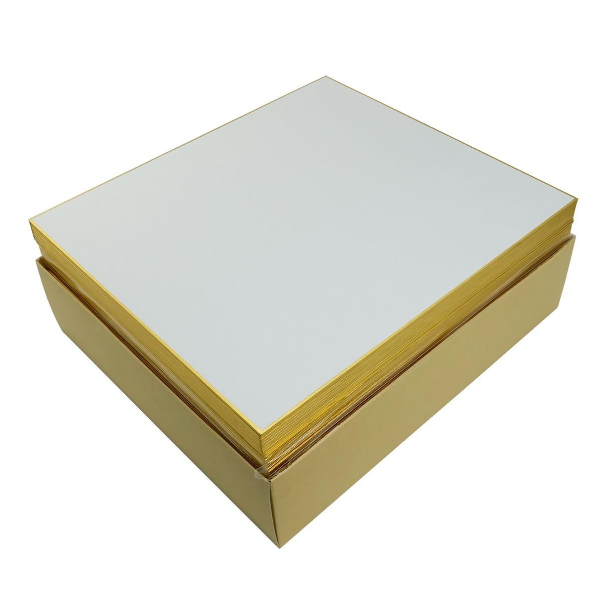 大色紙 画仙張 金縁巻 242×273mm 50枚入