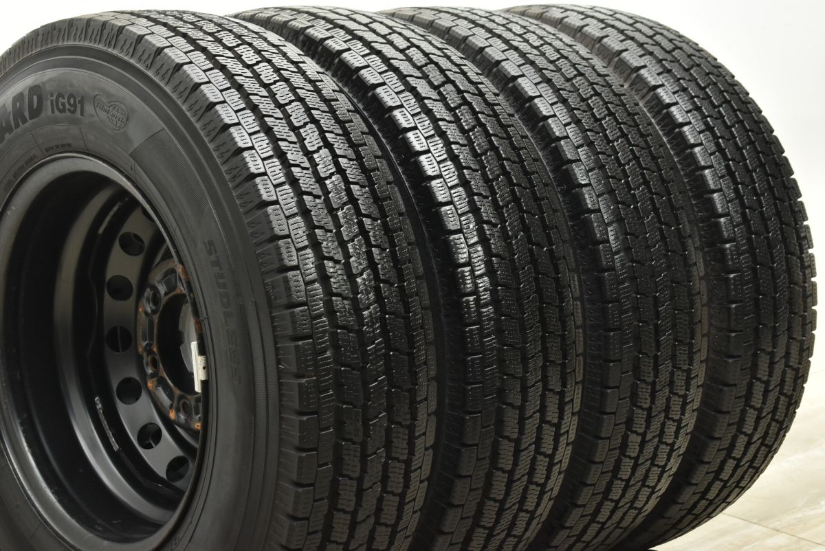 バリ溝 スタッドレス付】トヨタ 200 ハイエース 純正 15in 6J+35 