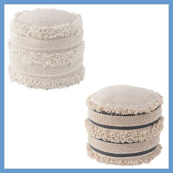 発泡ビーズのラウンドクッションスツール