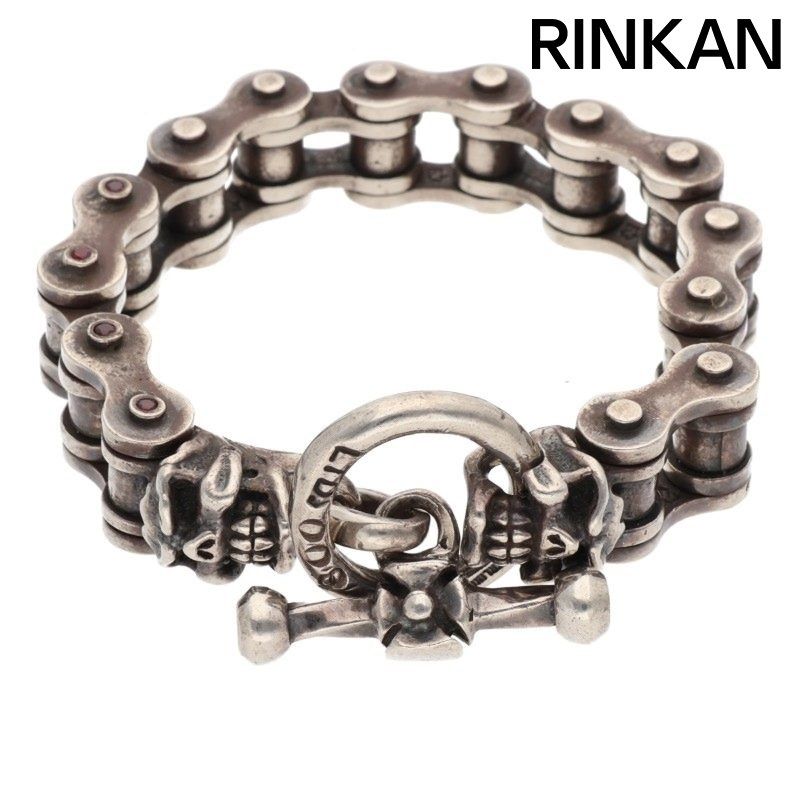 トラヴィスワーカー ドライブチェーン 8ルビーカスタムシルバーブレスレット メンズ