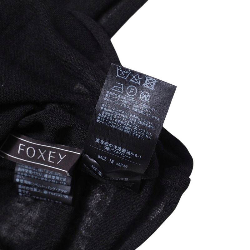 □美品□FOXEY フォクシー Half Moon ハーフムーン カーディガン