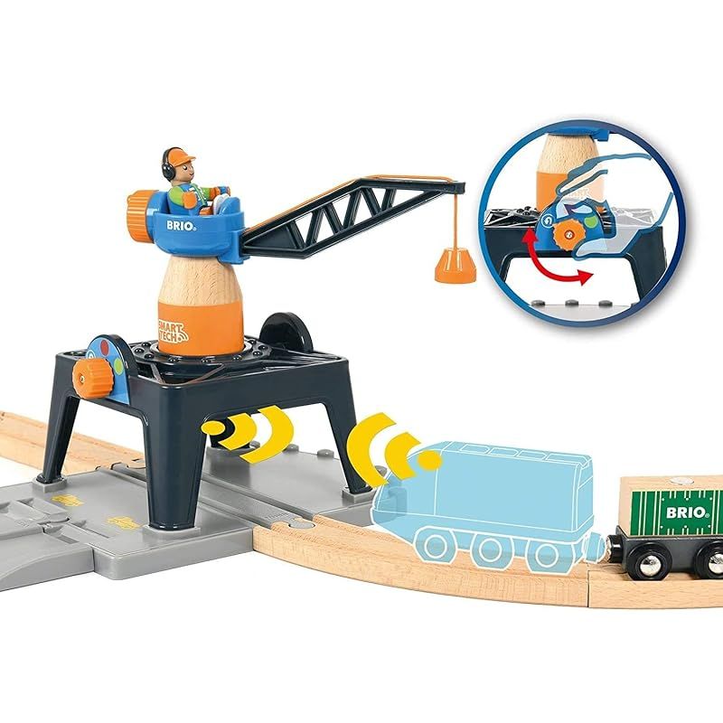 BRIO (ブリオ) WORLD スマートテック タワークレーン[木製レール おもちゃ]33962 Amazon | BRIO (ブリオ) WORLD スマートテック タワークレーン