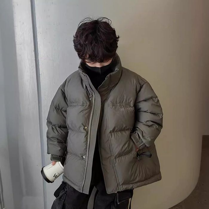 中綿スタンドカラージャケット キッズ 子供服 アウター 長袖 中綿ジャケット 男の子 ジャンパー コート フードなし 防寒 暖か 無地 冬服 冬物 ショート丈 立ち襟 保温 韓国 オシャレhzyfa21DZ30