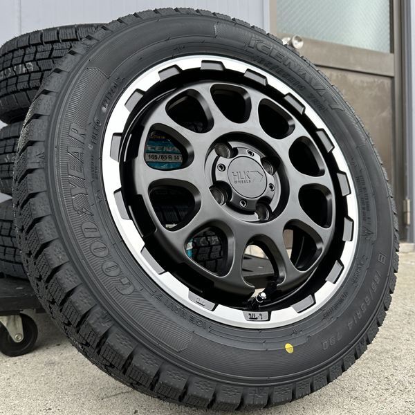 ハスラー MR31S MR41S MR52S MR92S 新品 14インチ スタッドレス タイヤホイール 4本セット GOODYEAR  ICENAVI7 165/65R14 グッドイヤー 冬 スノー マットブラックマシニング 軽自動車 軽トラ 軽バン - メルカリ