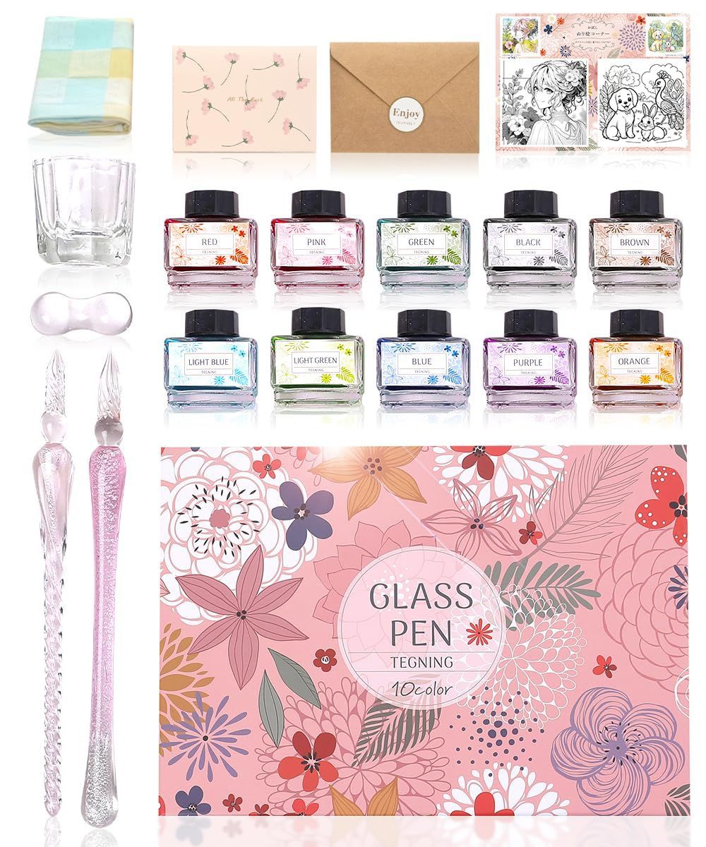 ガラスペン　2点セット　ハリオ　ゲッコーデザイン　gekkodesign ガラスペン 2点セット ハリオ ゲッコーデザイン gekkodesign