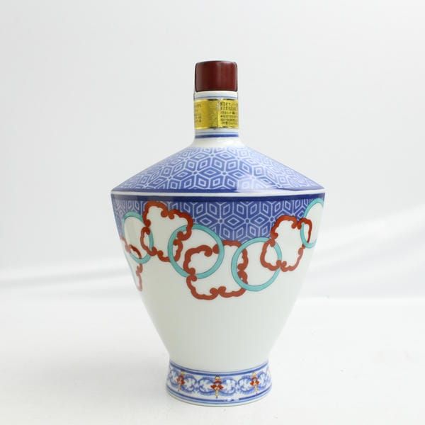 SUNTORY（サントリー）響 21年 有田焼 色絵輪繋文風鐔形瓶 43％ 600ml