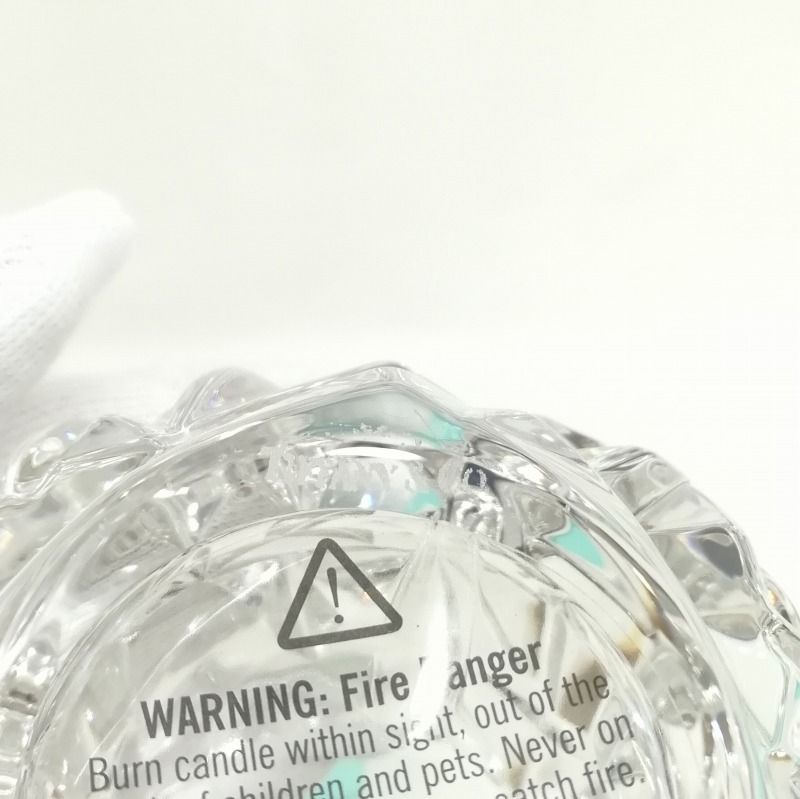 ティファニー TIFFANY クリスタル キャンドルホルダー 新品 花器