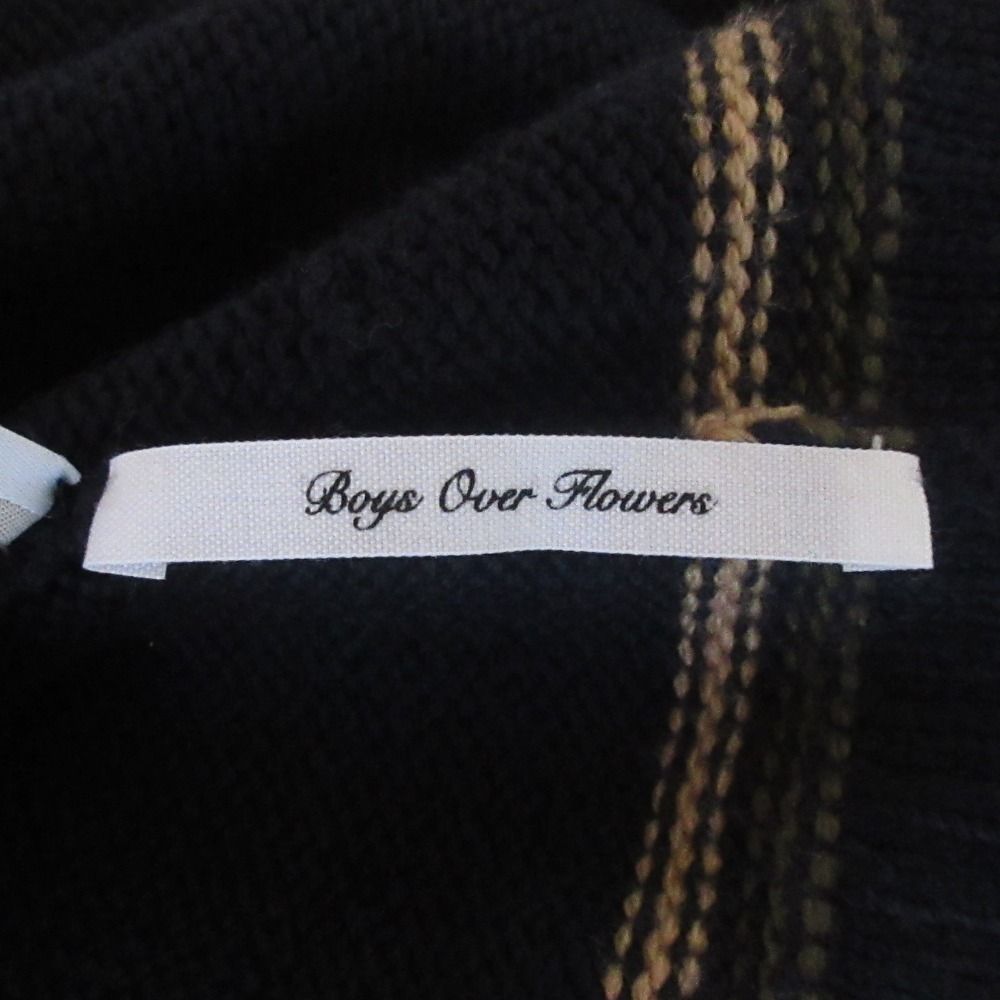 良品 23年商品 FOXEY NEW YORK フォクシー ニューヨーク × 花より男子 Campus Cardigan ニットカーディガン 43837 サイズ40 ネイビー レディース 古着 中古 良品 23年商品 FOXEY NEW YORK フォクシー ニューヨーク × 花