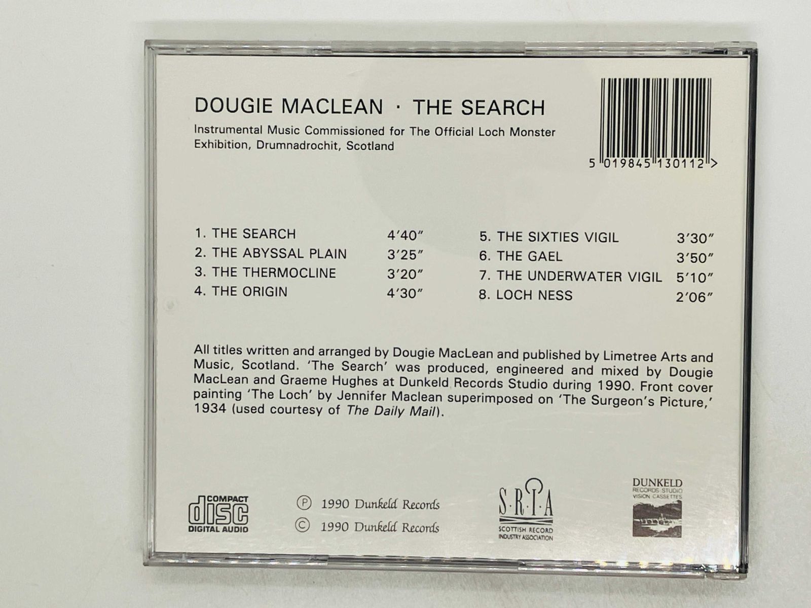 CD DOUGIE MACLEAN / THE SEARCH / ドギー・マクリーン / DUNCD011 X35