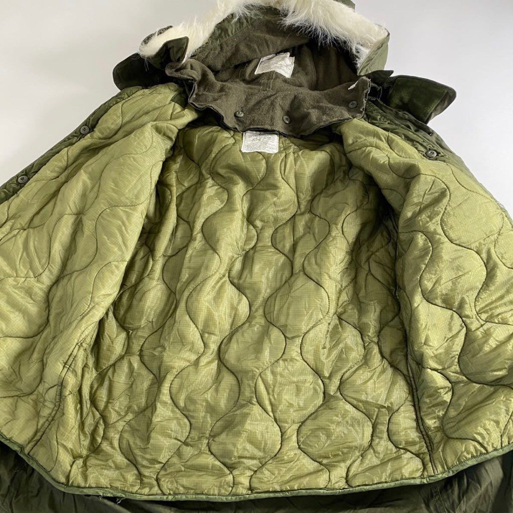 34k5③ 《デッドストック》 80s 米軍実物 M-65 M65 フィッシュ