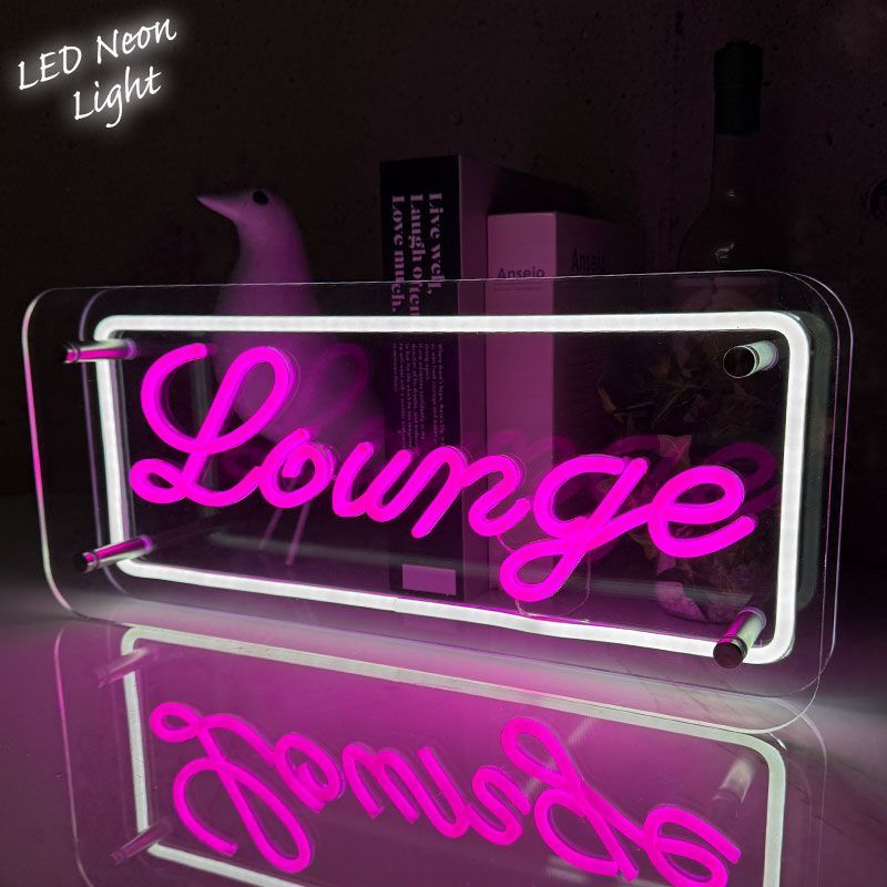 LEDネオンサイン ネオン管風 Lounge ラウンジ インテリア ライト LED