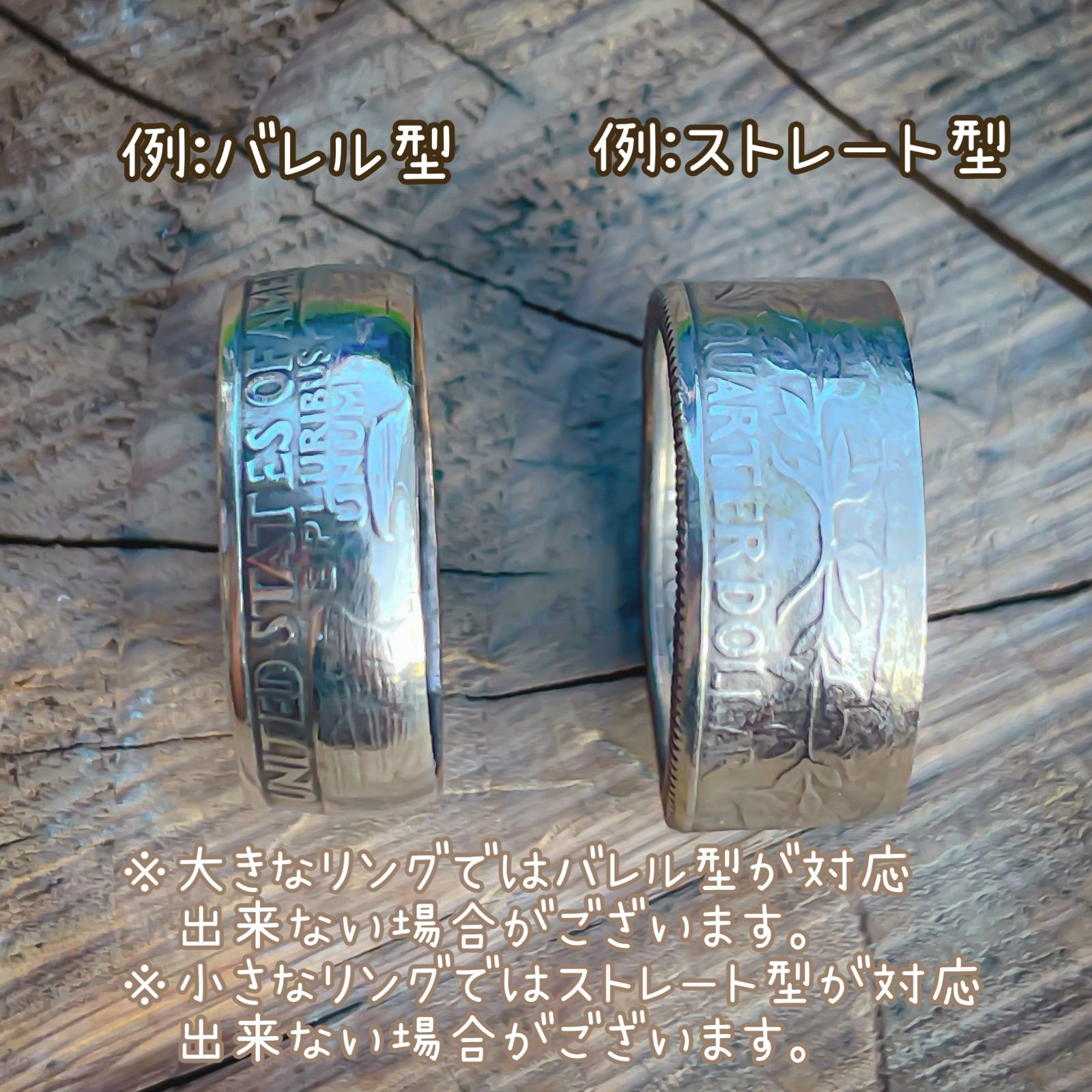 アメリカ 25セント硬貨 コインリング【イーグル】 - メルカリ