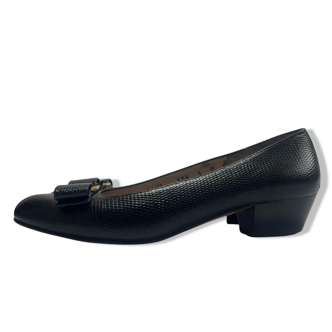  サルヴァトーレ フェラガモ ヴァラ リボン リザード パンプス ハイヒール パンプス パンプス