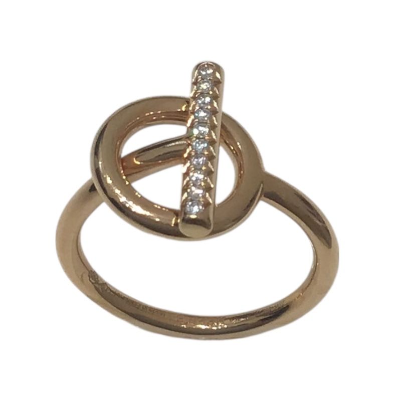 ダイヤリング ピンクゴールド