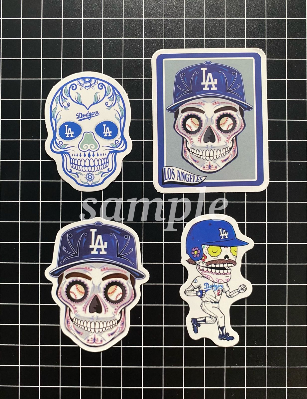 大谷翔平 山本　由伸MLB ドジャース ステッカー JAL シール マンホール Amazon.co.jp: ☆ 4枚 ドジャース大谷翔平 山本由伸 人気