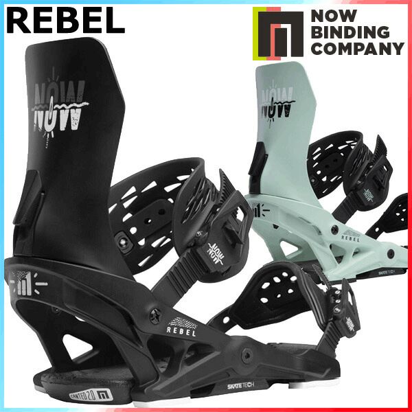 23-24 NOW BINDING/ナウバインディング REBEL レベル スケートテック メンズ レディース ビンディング バインディング スノーボード 2024 型落ち