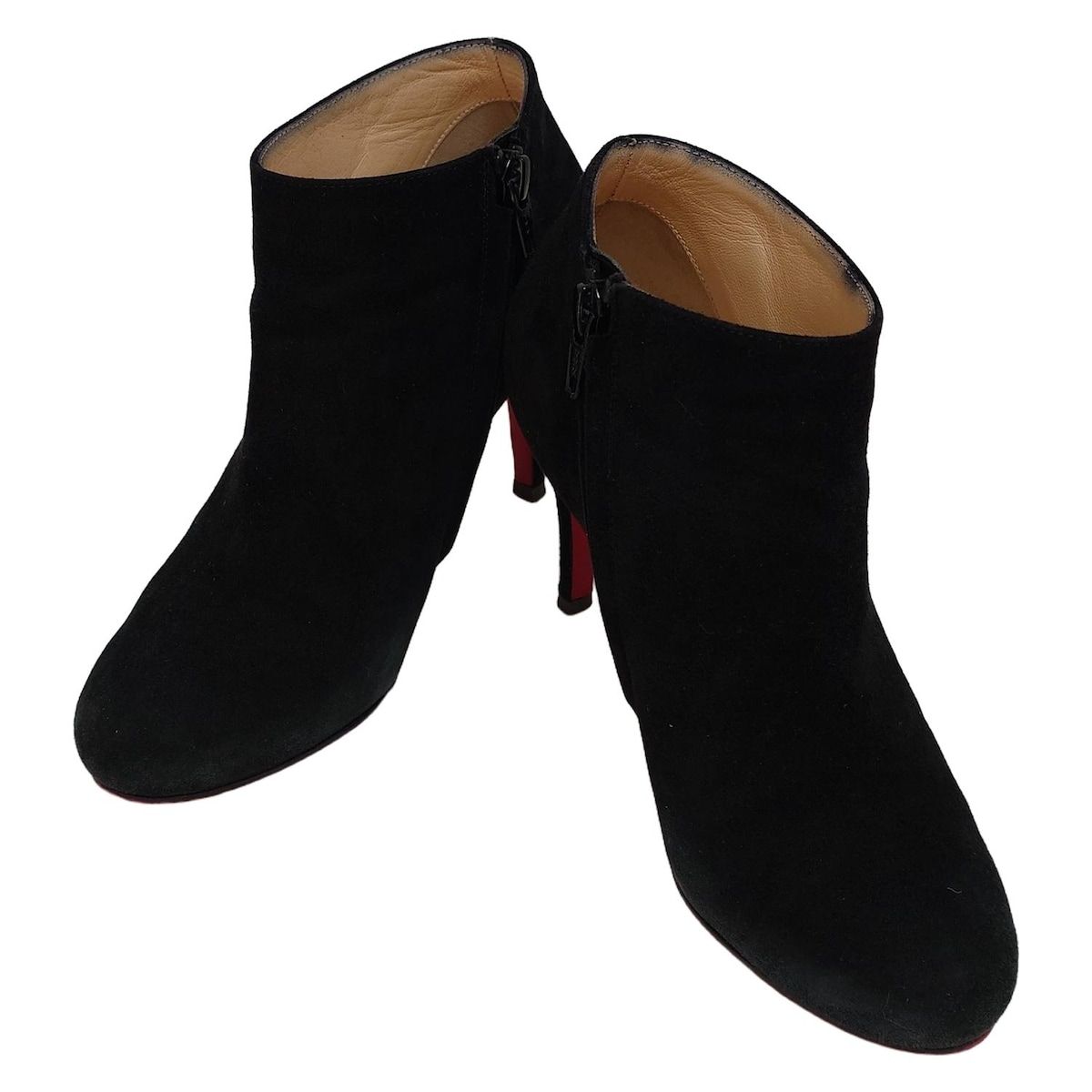 CHRISTIAN LOUBOUTIN クリスチャンルブタン ブーティ 35 1 2 レディース - 黒 アウトソール張替済