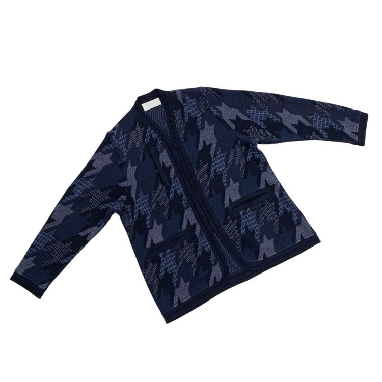 マメクロゴウチ　ニットジャケット マメクロゴウチ Mame Kurogouchi 17AW ニットジャガードプリーツ