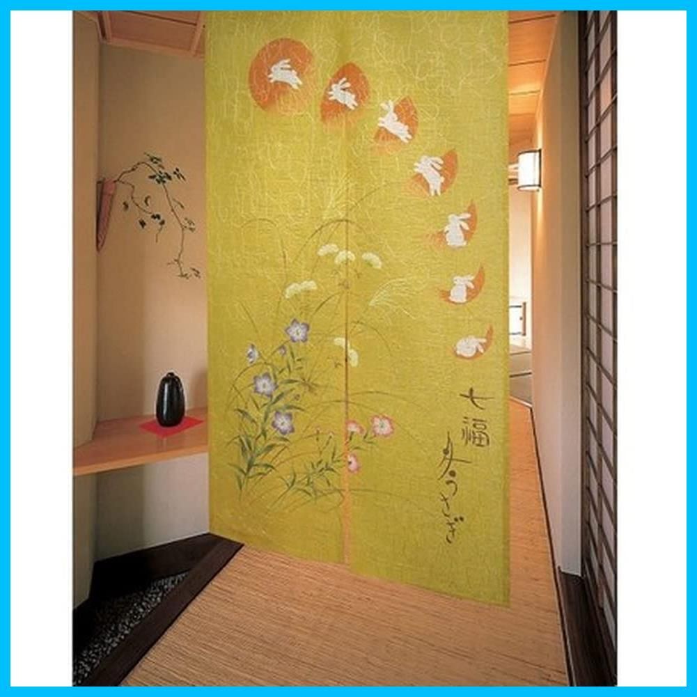 【特価セール】浴室 85x150cm 介護 ゴールド 窓 月うさぎ カーテン シート 【和風】のれん 目隠し 松本商事 フィルム