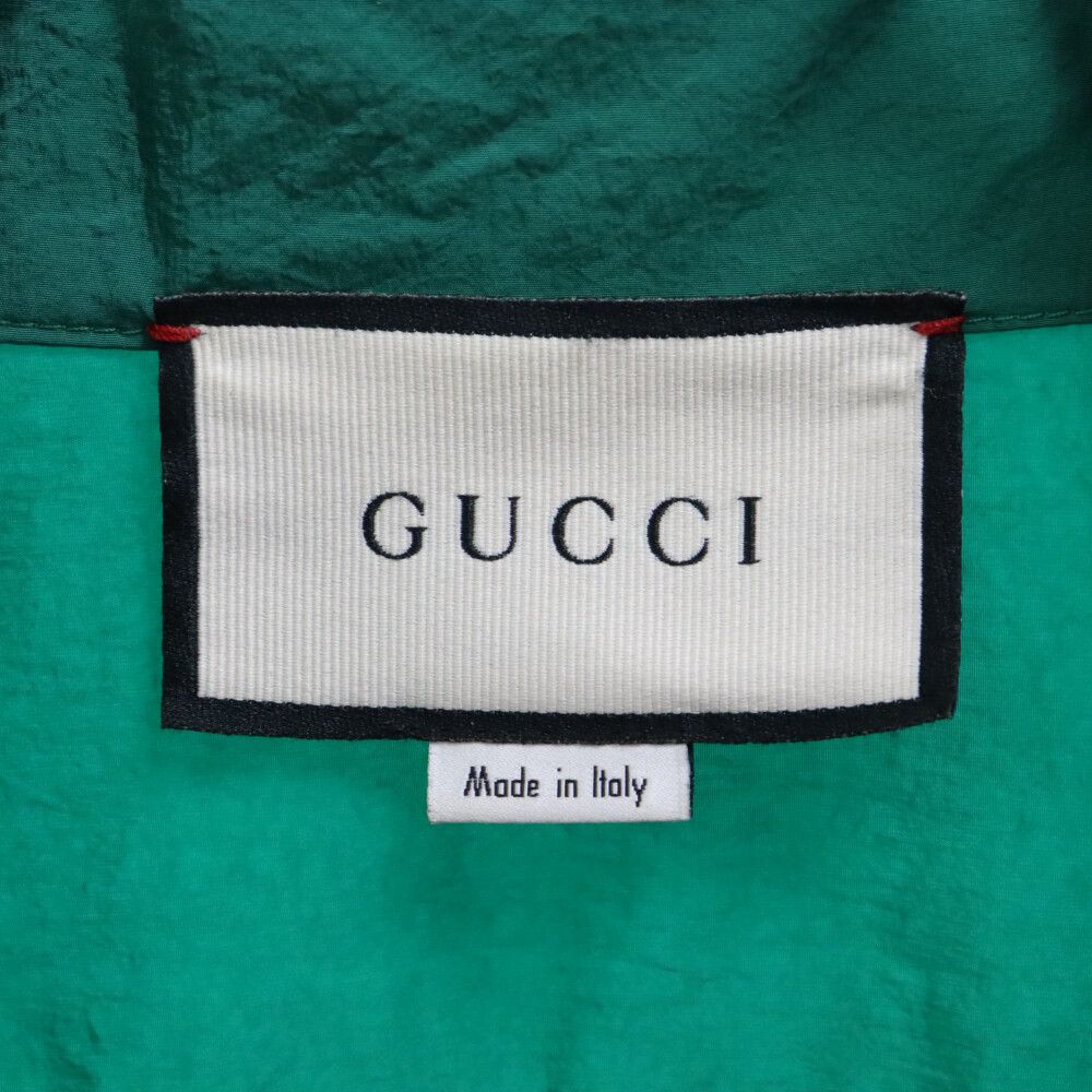GUCCI (グッチ) GGワッペン トリコロールカラー ジップアップナイロン