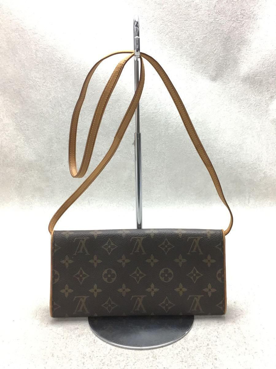 LOUIS VUITTON ポシェット・ツインGM_モノグラム_BRW PVC ブラウン - メルカリ