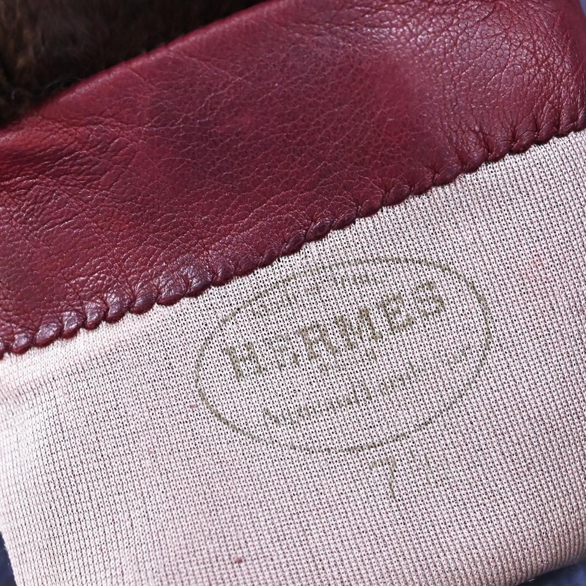 本物☆HERMES☆エルメス☆手袋☆グローブ☆ブラック☆美品☆11月末まで！ラムスキンサイズ75