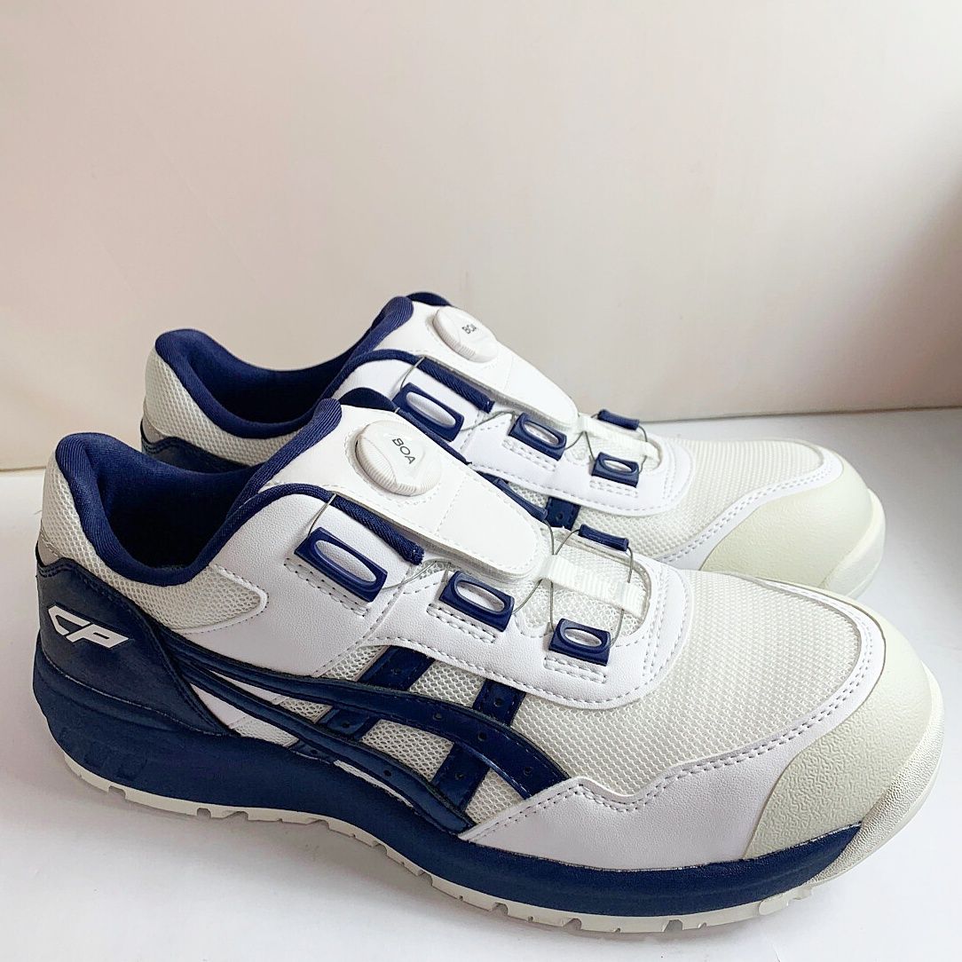 ♭♭asics アシックス CP209.102 ネイビー x ホワイト - なんでも