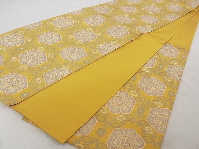 平和屋本店■最高級　人間国宝　北村武資　経錦　六通柄袋帯　立涌花文　正絹　逸品　KAAA10538kk4 期間限定セール30％off○最高級 人間国宝 北村武資 経錦 六通柄袋帯 立