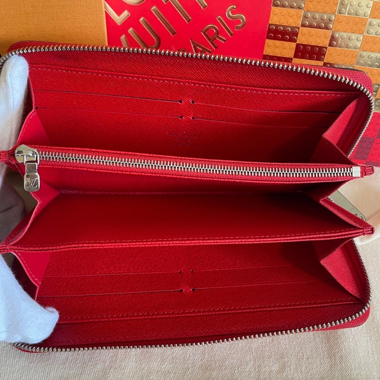 極美品】ルイヴィトン エピ ジッピー 長財布 コクリコ レッド 赤色 箱  