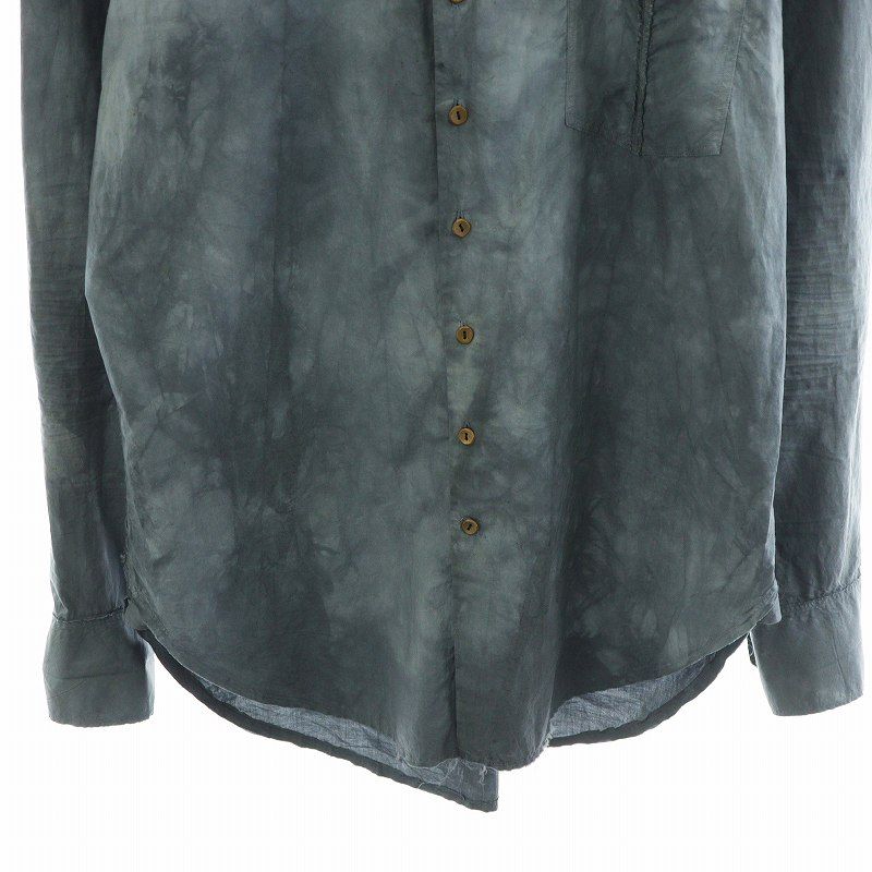 ARAKI YUU アラキユウ／Raw Cut No Collar Shirt Araki Yuu アラキ ユウ 21SS Raw Cut No Collar Narrow Shirts