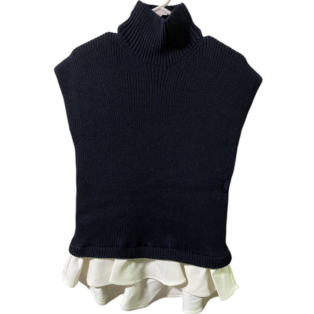 YOKO CHAN ヨーコチャン トップス 黒 ブラック サイズ36 管理YA 91