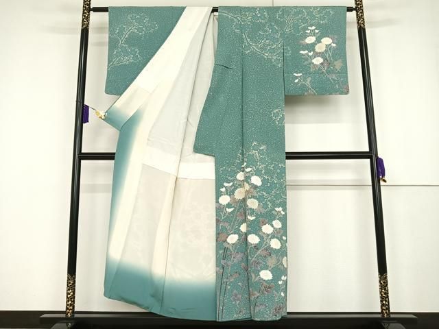 平和屋着物○訪問着 作家物 枝菊 蒔糊散らし 金彩 正絹 逸品  