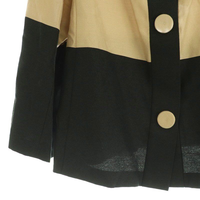 トゥービーシック TO BE CHIC ノーカラージャケット 七分袖