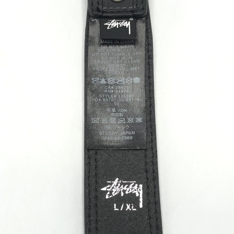 中古】STUSSY Link Cowboy Belt ベルト L/XL 135193 ブラック