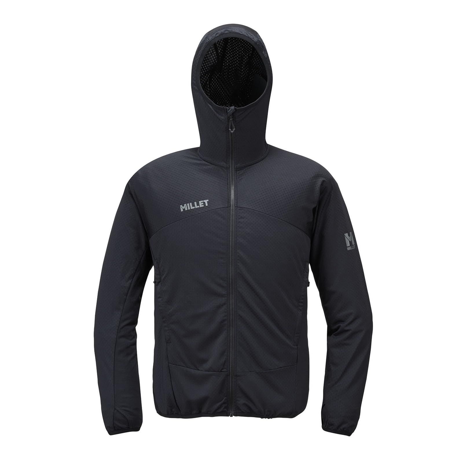 Size L_Color ブラック-ノワール NEW LOGO ミレー 登山用フリース ミドラーメッシュ フーディ MIV01933 メンズ ブラック-ノワール NEW LOGO