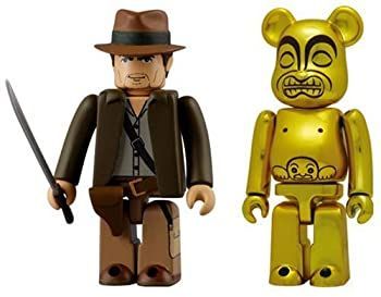 (未使用･未開封品)BE@RBRICK INDIANA JONES KUBRICK & GOLDENIDOL SET(ABS&PVC塗装済みアクションフィギュア) 中古】BE@RBRICK INDIANA JONES KUBRICK & GOLDENIDOL SET