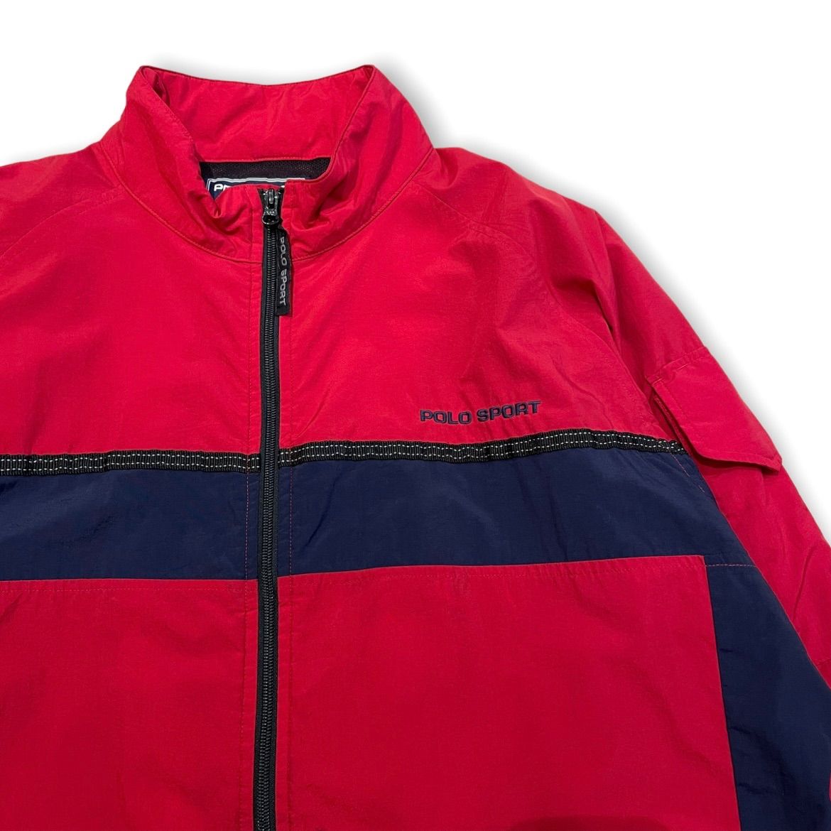 90s POLO SPORT ナイロンジャケット レッド deadstock M - メルカリ