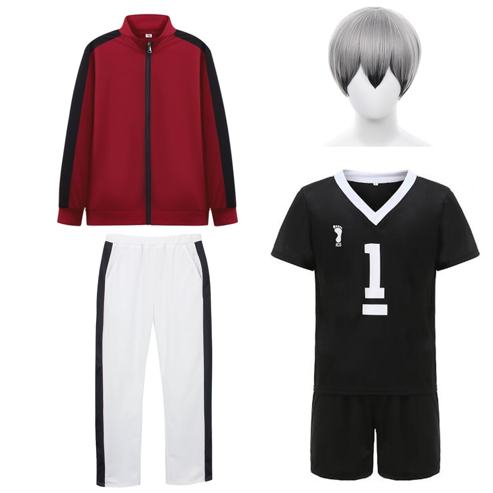 五色工 ハイキュー コスプレ 白鳥沢高校 ユニフォーム ジャージ ウィッグ ハイキュー!! 五色工(白鳥沢ジャージ) - コスプレイヤーズアーカイブ