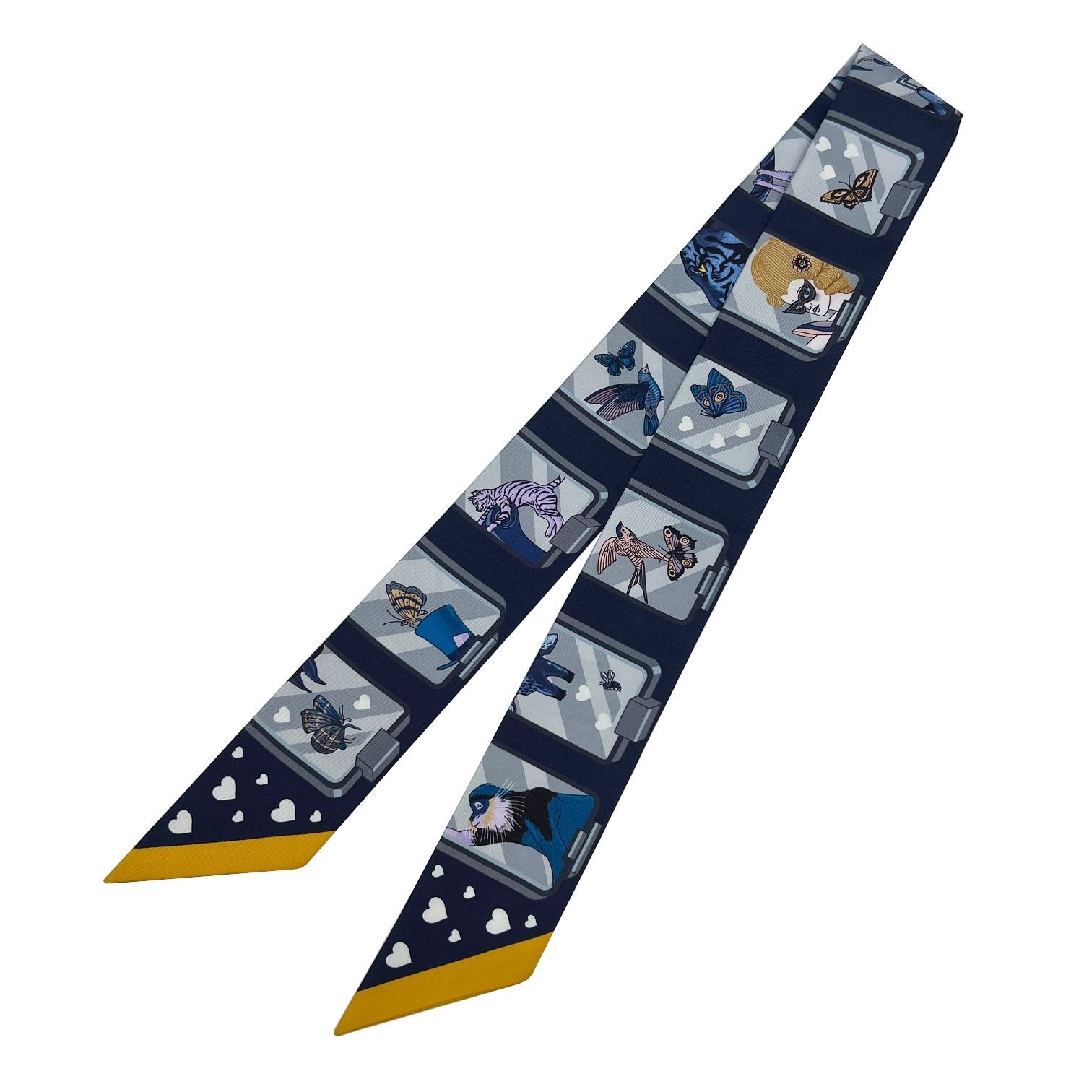 2本セット】エルメス ツイリーブリッド・ドゥ・ガラネイビー2023