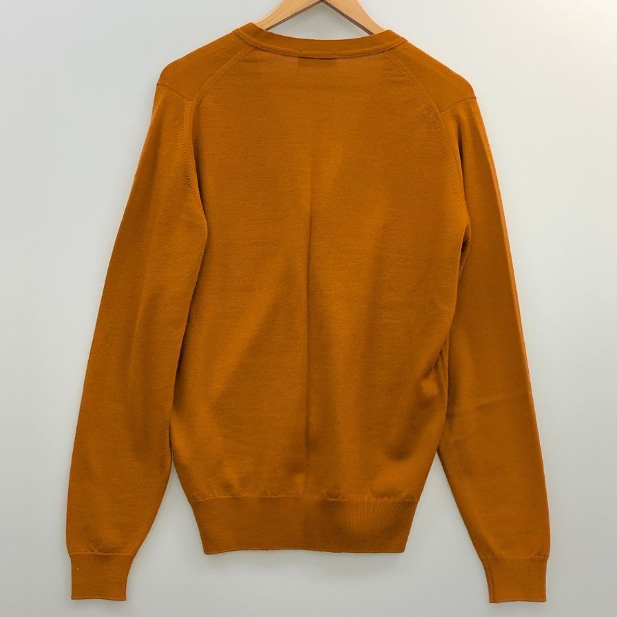 ジョンスメドレー ウールニット カーディガン オレンジ サイズM