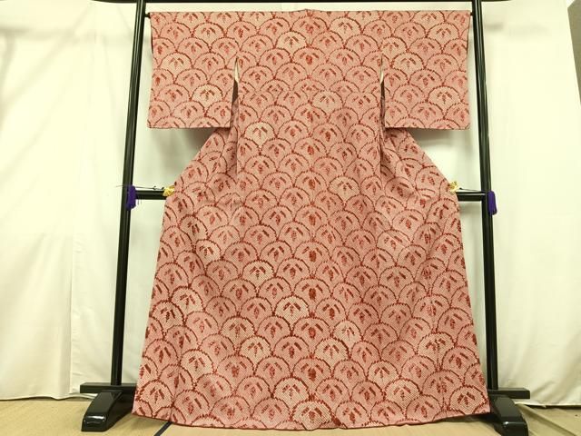 平和屋着物○大変加工の良い総絞り小紋 黒地 正絹 逸品 AAAZ7195ck 平和