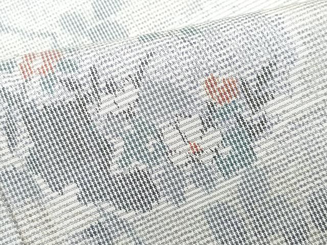 平和屋着物○上質な紬 雪輪枝花文 正絹 逸品 CAAT7157vf - メルカリ