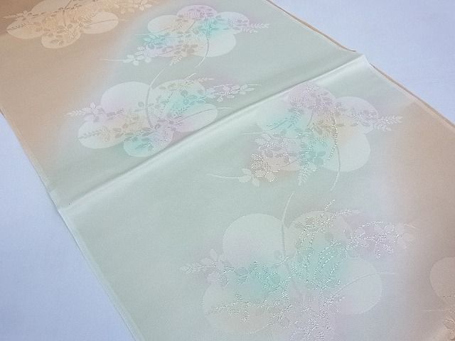 平和屋1□和装小物 上質な帯揚げ１０枚セット 草木染め 刺繍 市松松葉