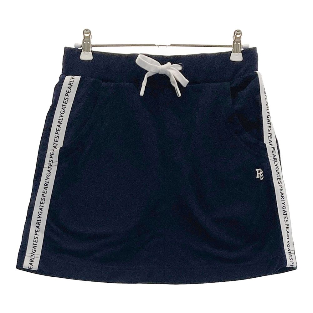 新品！パーリーゲイツPEARLY GATES ネイビー スカートサイズ0 サイズ：0 PEARLY GATES パーリーゲイツ スカート サイドロゴライン