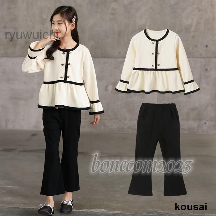 メゾピアノJr 2024卒服 M/150 フォーマル 上下セットプラスリボン付き