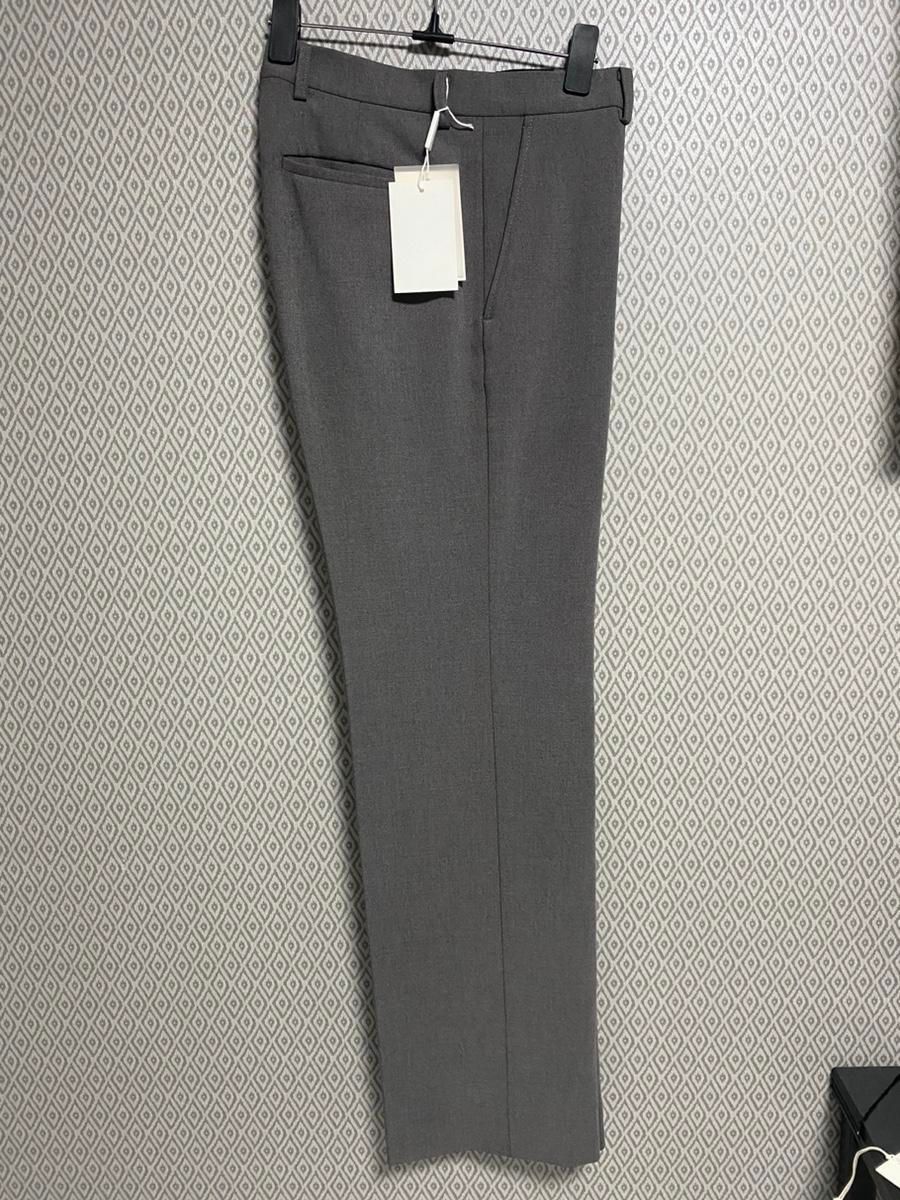 【雷市場（ポンジャン）商品韓国直送】INSPECTOR(インスペクター) 203 メランジェ グレー ワイド スラックス 28 サイズ