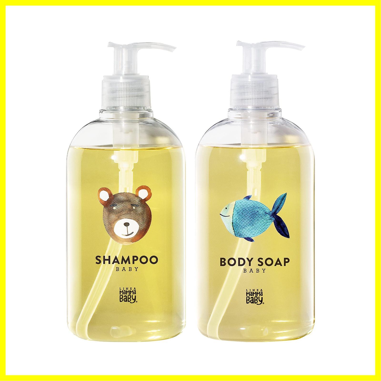 ママベビー ベビーシャンプー × ボディソープ セット  無添加 オーガニック 敏感肌 親子で使える  (500mL × 500mL)
